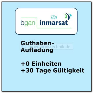 BGAN Prepaid Aufladung "0 Einheiten & 30 Tage" BGAN Prepaid Aufladung "0 Einheiten & 30 Tage"