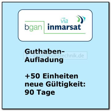 BGAN Prepaid Aufladung "50 Einheiten & 90 Tage" BGAN Prepaid Aufladung "50 Einheiten & 90 Tage"