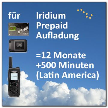 Iridium Prepaid 6 Monate Gültigkeit 200 Minuten Latin America Iridium Prepaid 6 Monate Gültigkeit 200 Minuten Latin America