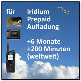 Iridium Prepaid Guthaben 200 Minuten 6 Monate