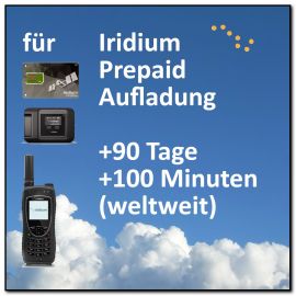 Iridium Prepaid Aufladung 90 Tage inkl. 100 Frei-Minuten