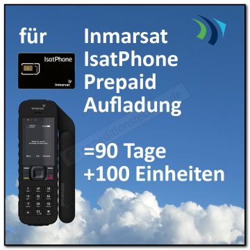 Prepaid Aufladung "90 Tage inkl. 100 Frei-Einheiten" für Isatphones