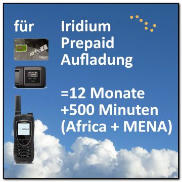 "Africa & MENA" Prepaid Aufladung 12 Monate inkl. 500 Frei-Minuten