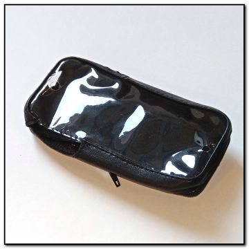 Ledertasche mit Klarsichtfenster