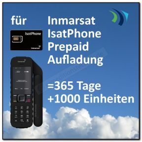 Guthaben-Aufladung Inmarsat IsatPhone 1000 Einheiten