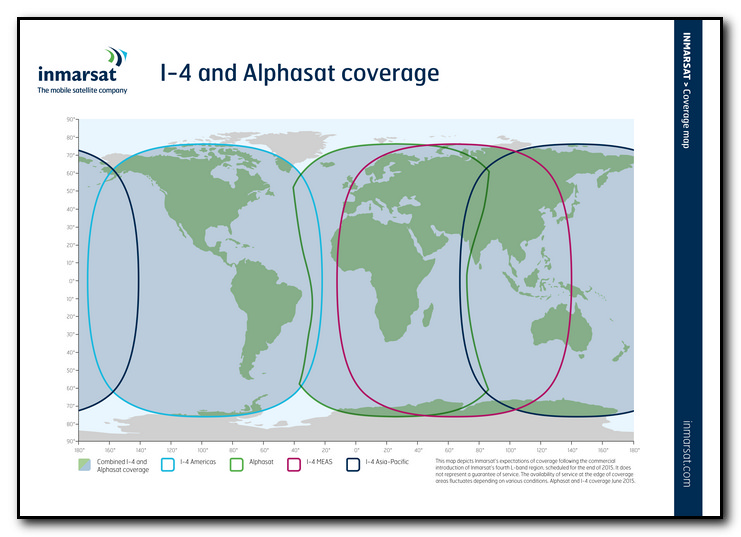 Inmarsat Satellitentelefon Netzabdeckung